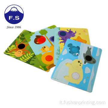 Edukacinės spausdintos pasirinktinės „flash“ kortelės vaikams